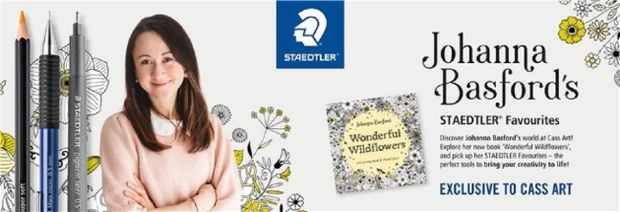 Illustrator Johanna Basford, STAEDTLER UK & CASS ART Join Forces