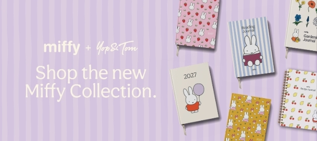 Yop & Tom Partners with Miffy for New Stationery Range